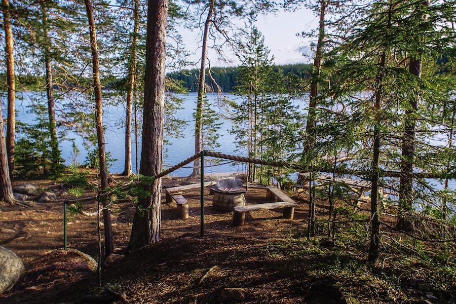 Hiking grillspot repovesi.
