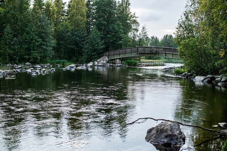 Hiking river kuninkaanpolku.