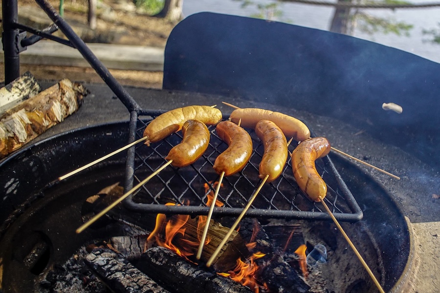 Hiking sausages repovesi.